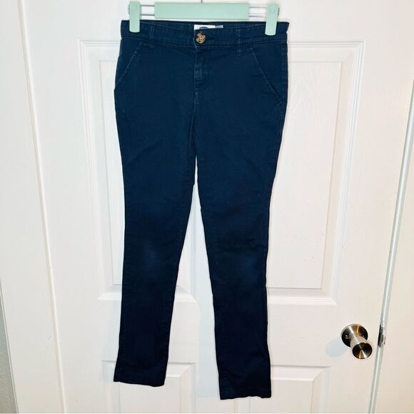 Old Navy Casual Navy Blue Pants Slim Uniform Pants Girls 12 - Picture 3 of 10